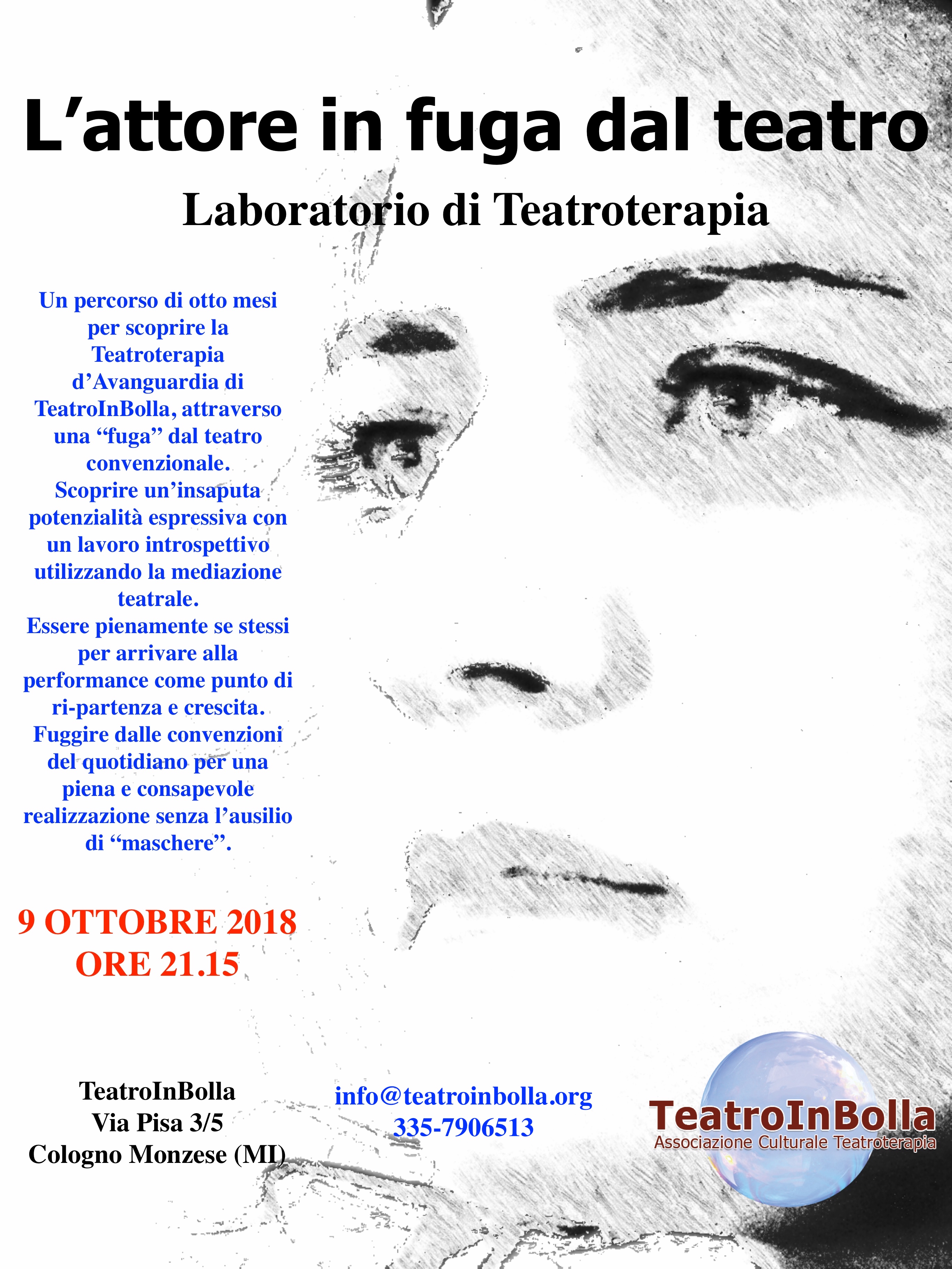 attore in fuga_volantino